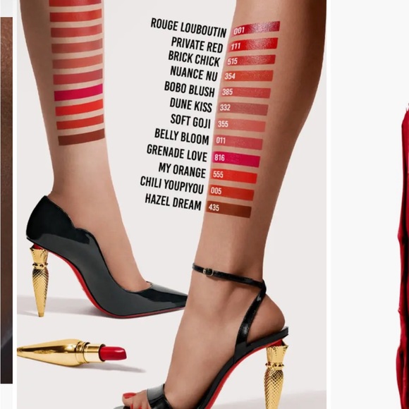 Christian Louboutin Red Lipstick with Gold Case - Picture 4 of 10